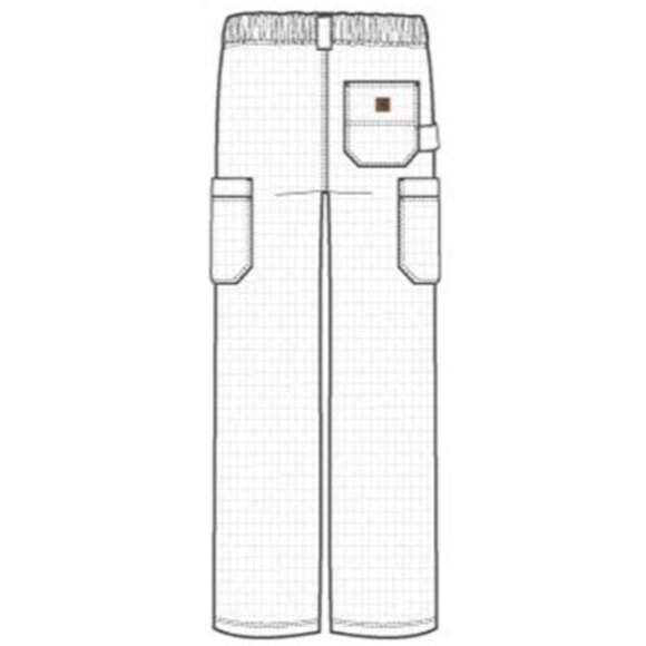 Carhartt® C54108 Men's Ripstop Multi-Cargo Scrub Pant - Chocolate - Picture 3 of 3